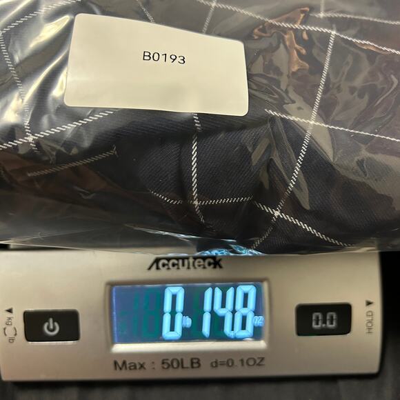 Adrienne Vittadini Plaid Stretch Trouser Pants Size 8 Blue / White‎ Straight Leg - Picture 8 of 8